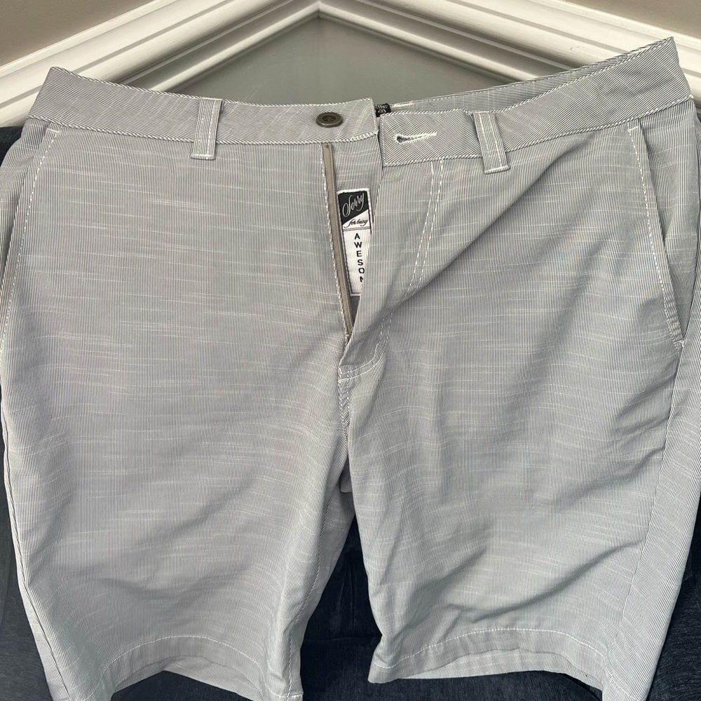 Travis Mathew Striped Shorts